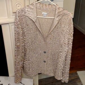 Rafael Blouse, Light Gold Color, Size Large